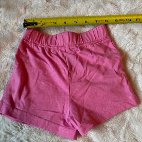 2/$25 Okie Dokie Pink Baby Infant Shorts Girls Elastic Waist Size 12 MTHS EUC - Picture 5 of 7